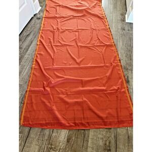 Indian WOMENS PRE-OWNED PURE SILK‎ VINTAGE ORANGE  SAREE SARI FABRIC/CRAFTS 1131